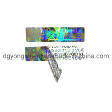 Customized Tamper Evident Void Laser Holographic Sticker